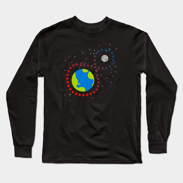 To the moon and back x Infinity Long Sleeve T-Shirt by Bruce Brotherton